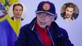 Gustavo Petro, Daniel Quintero y Jorge Iván Ospina.