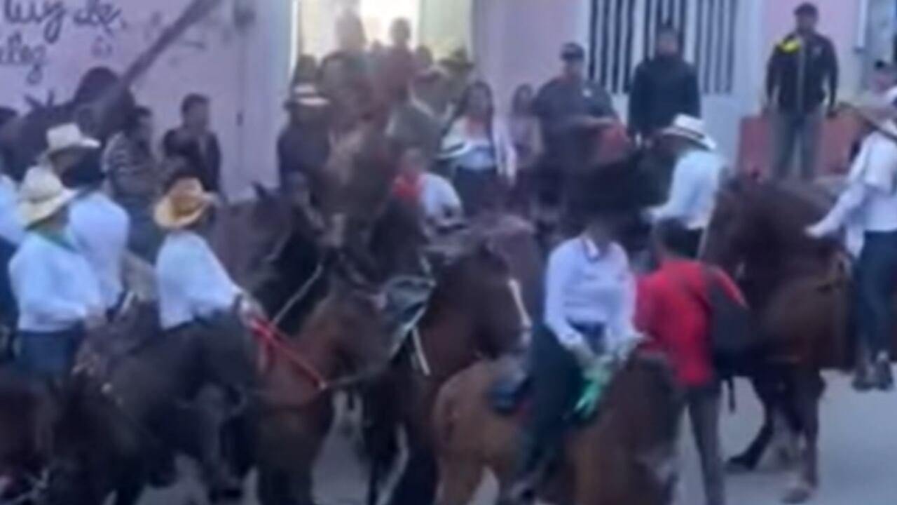 Cabalgata en Santander.