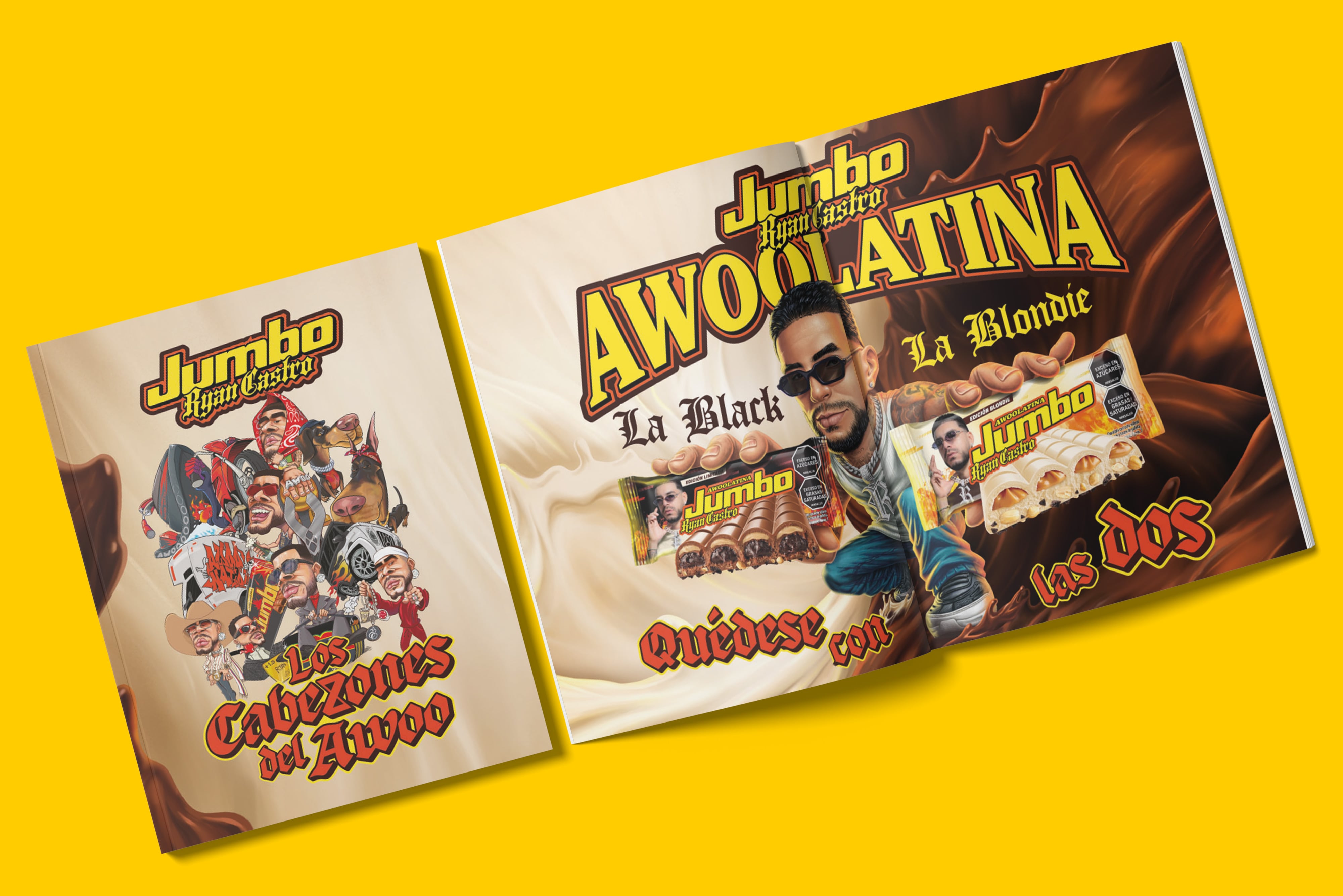 Jumbo y Ryan Castro presentan la nueva 'Jumbo Awoolatina'.