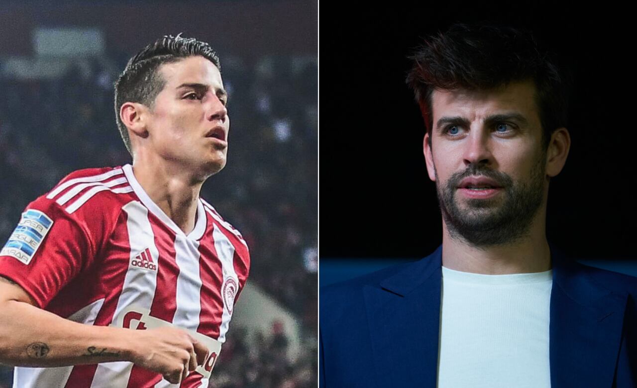 James Rodríguez y Piqué.