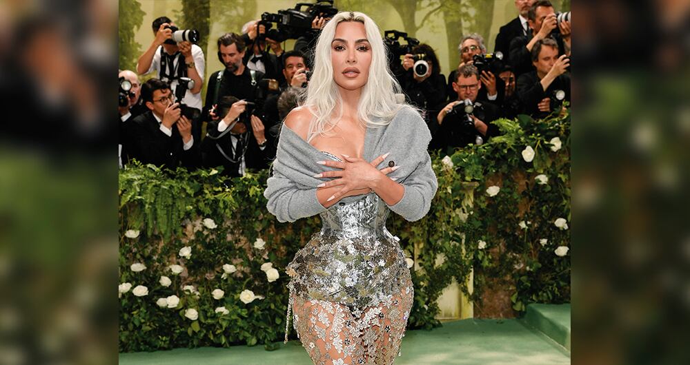 Kim Kardashian en la reciente Met Gala.