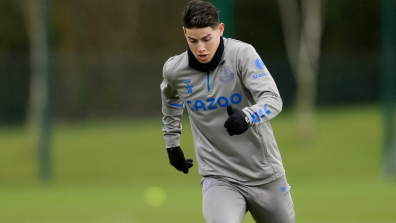 James Rodríguez. Foto: @Everton - Twitter oficial