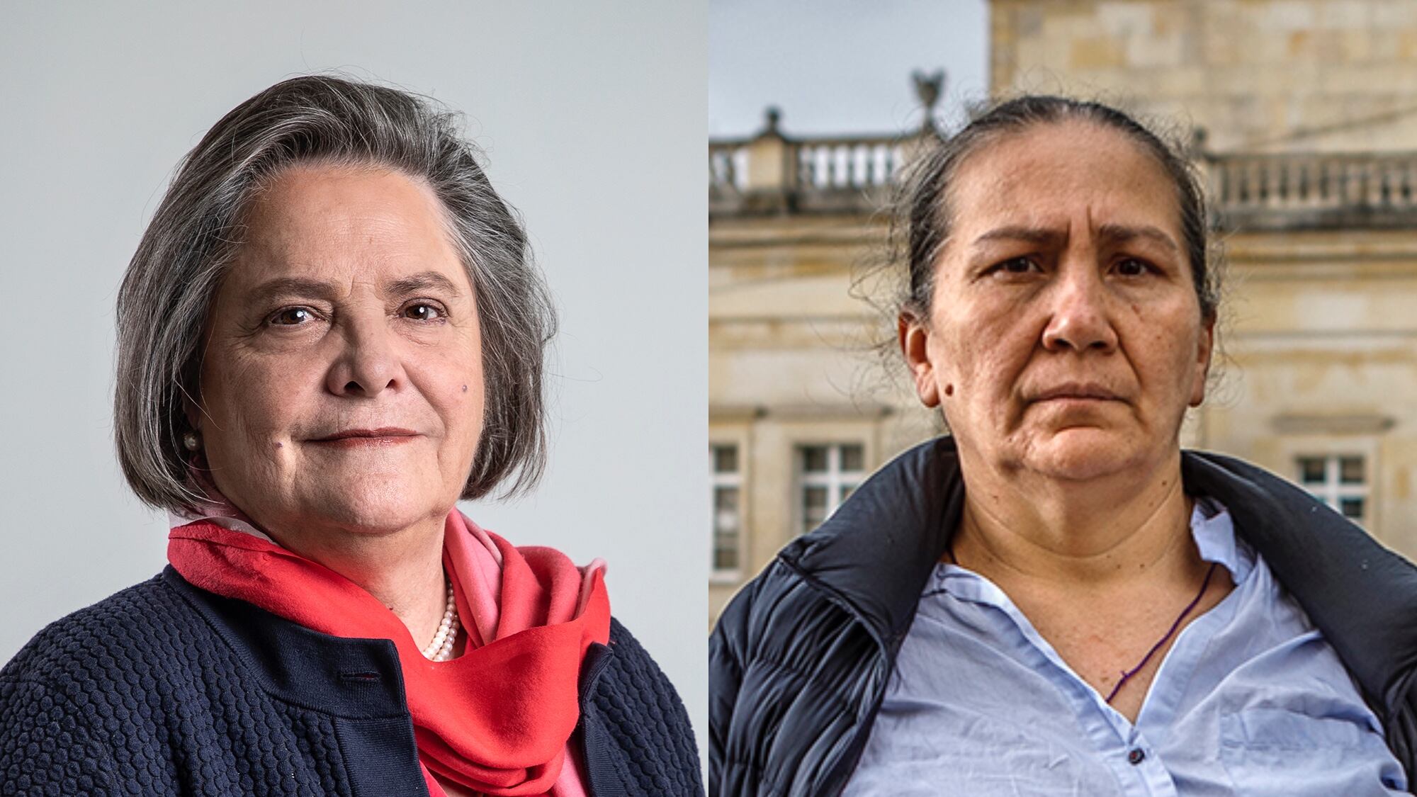 Clara López y Marelbys Meza.