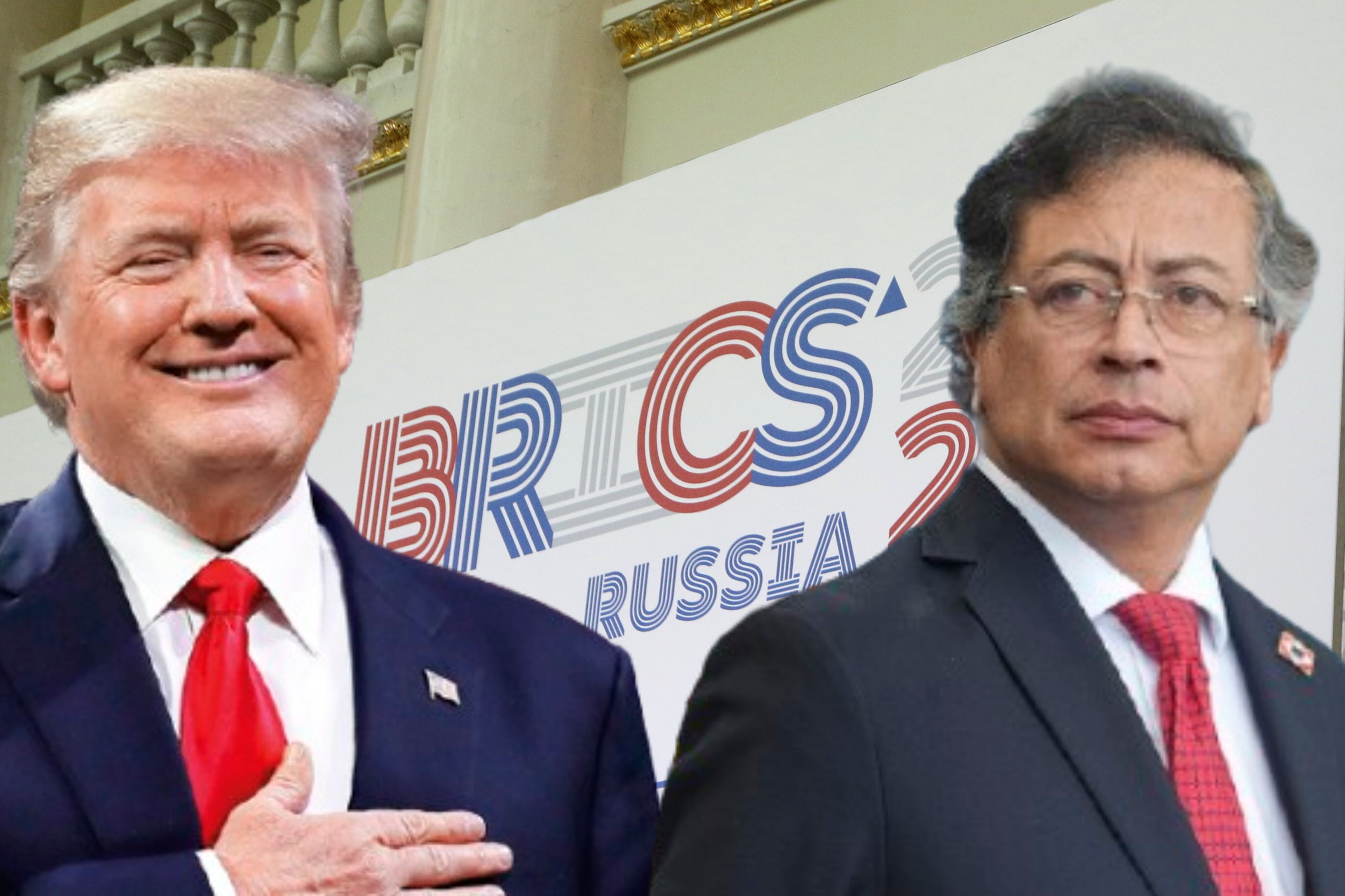 Donald Trump y Gustavo Petro.
