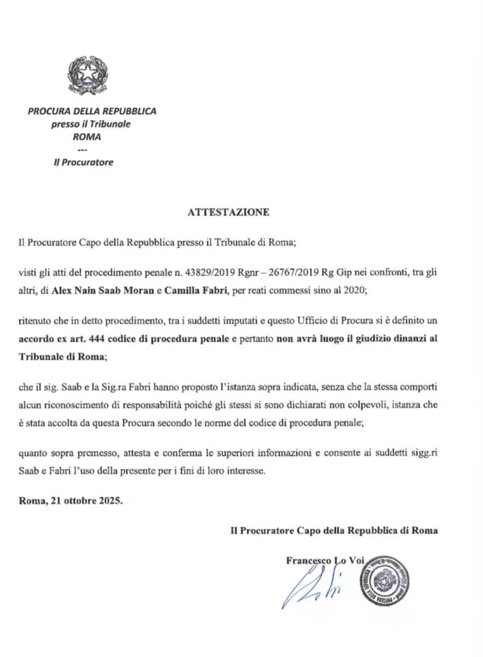 Carta conocida por SEMANA