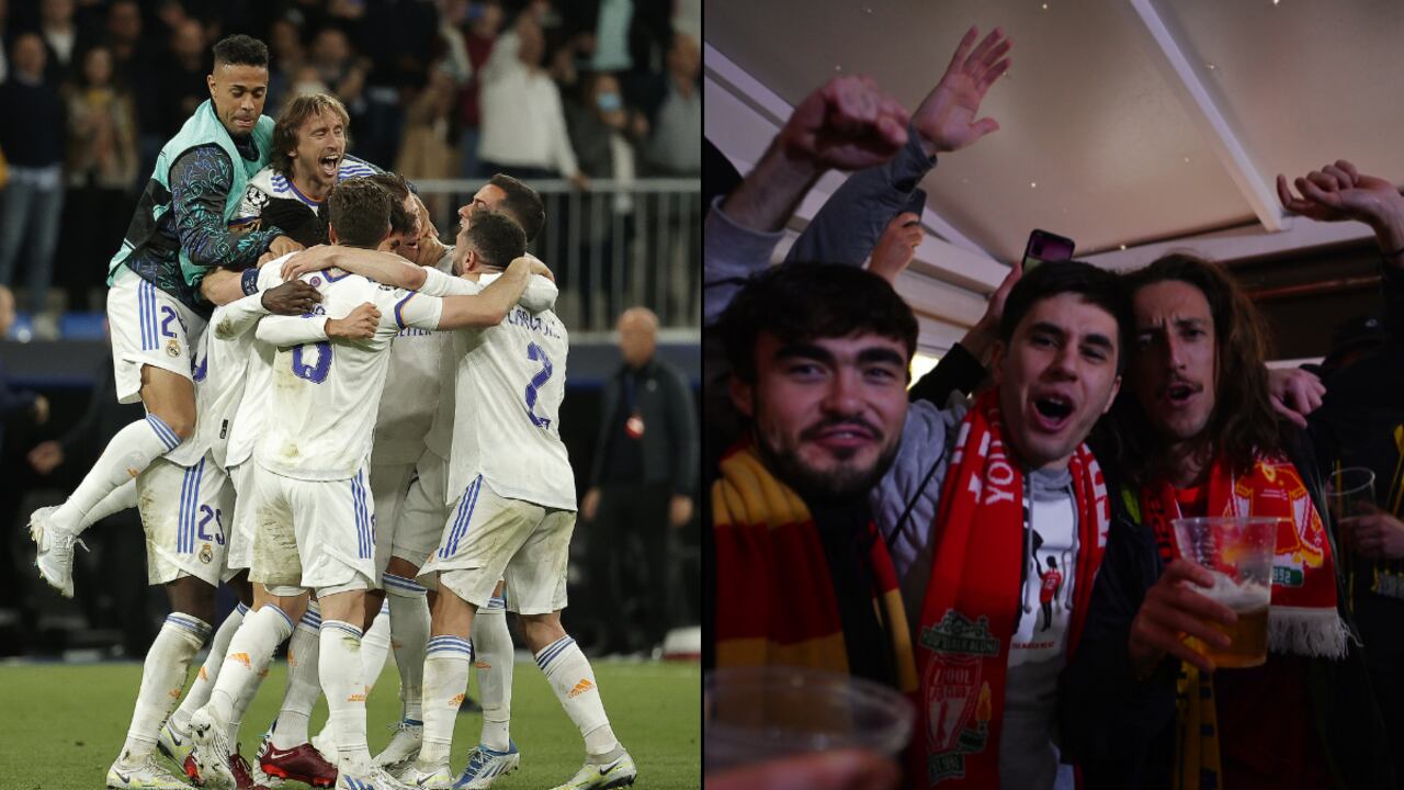 Real Madrid e Hinchas del Liverpool