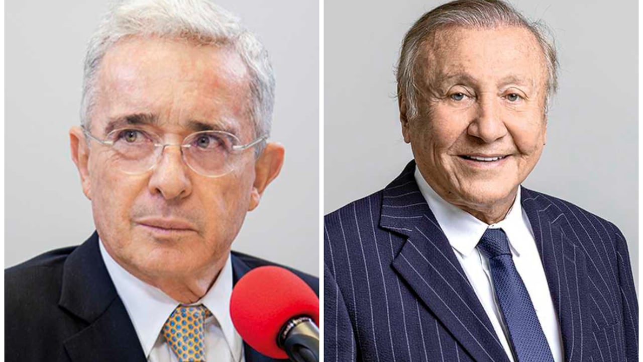 El expresidente Álvaro Uribe y el candidato presidencial Rodolfo Hernández.