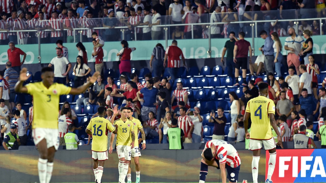 Colombia celebra su tercer triunfo de la Eliminatoria ante Paraguay