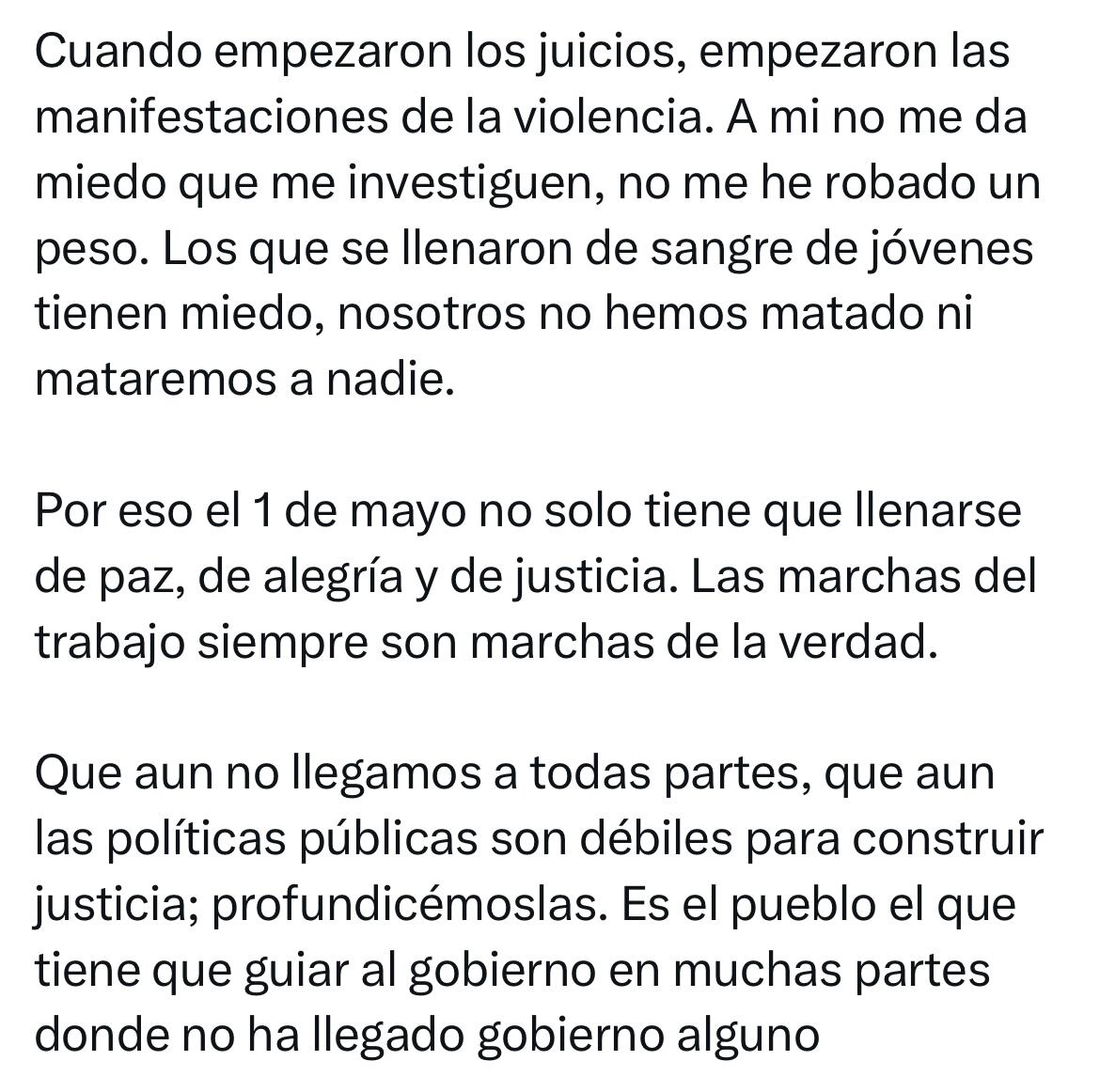 Mensaje en X del presidente Gustavo Petro