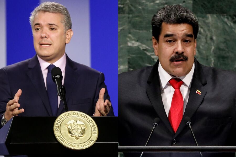 Desde que era presidente, Iván Duque se enfrentaba a Nicolás Maduro.