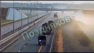 Bombardeo a convoy del grupo Wagner.