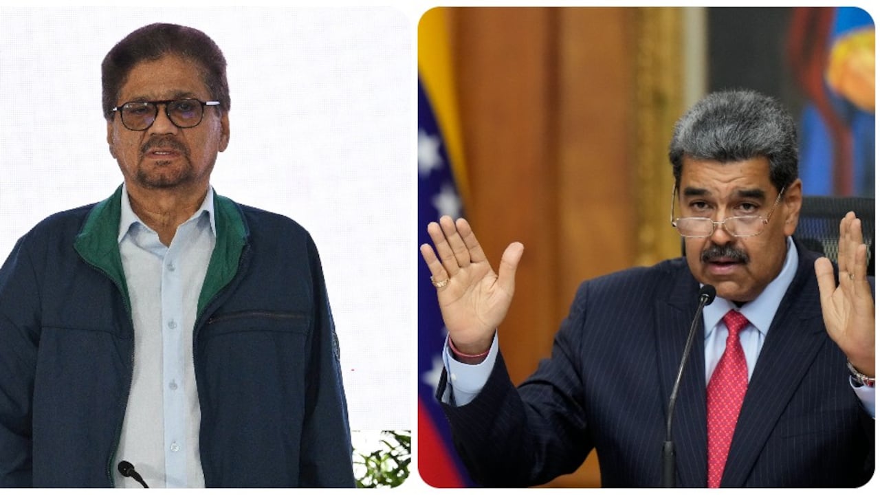 Iván Márquez y Nicolás Maduro.
