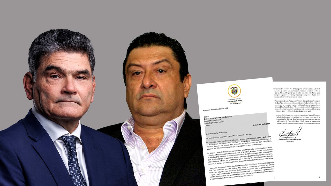 El procurador general, Gregorio Eljach, y Kiko Gómez.