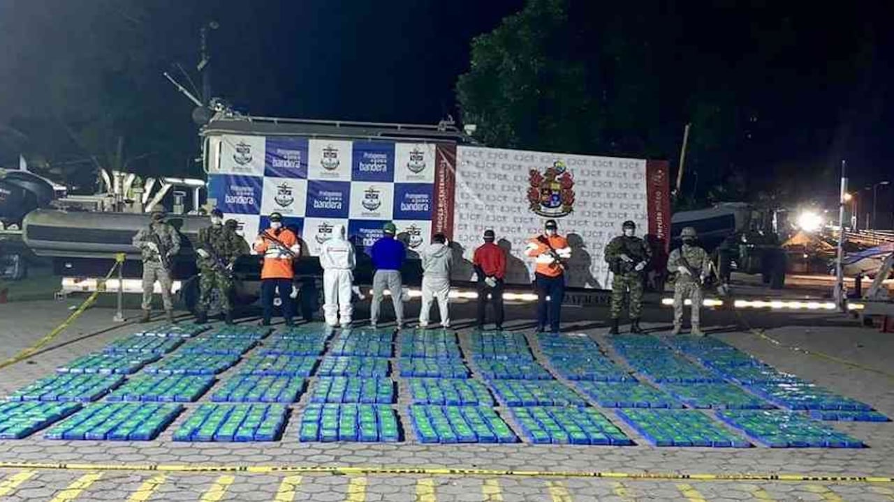 Cargamento de droga incautado en Tumaco - Foto de referencia