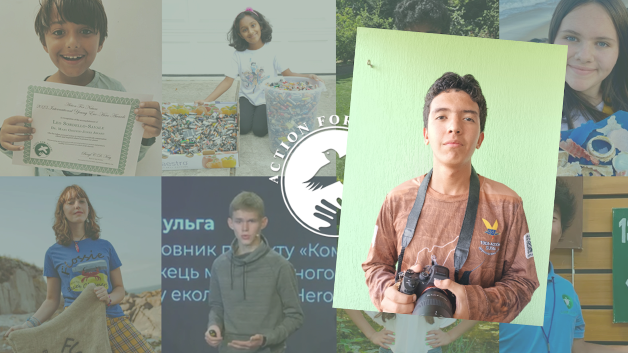 Un colombiano entre los ganadores del Premio Internacional al Joven Eco-Héroe 2026.
