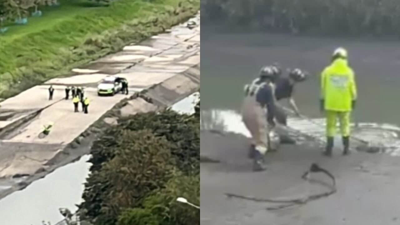 Cuerpo sin vida en caño de Bogotá