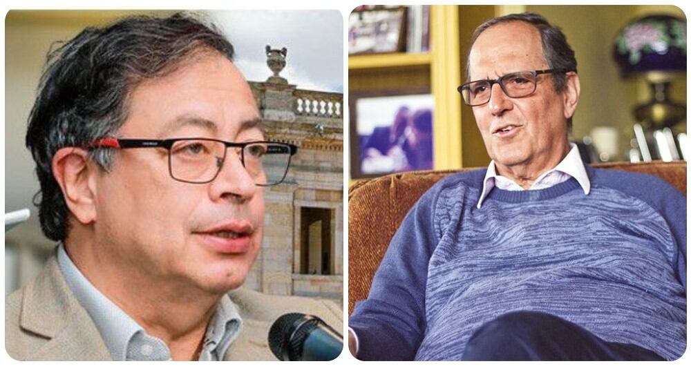 Gustavo Petro y Juan Camilo Restrepo.