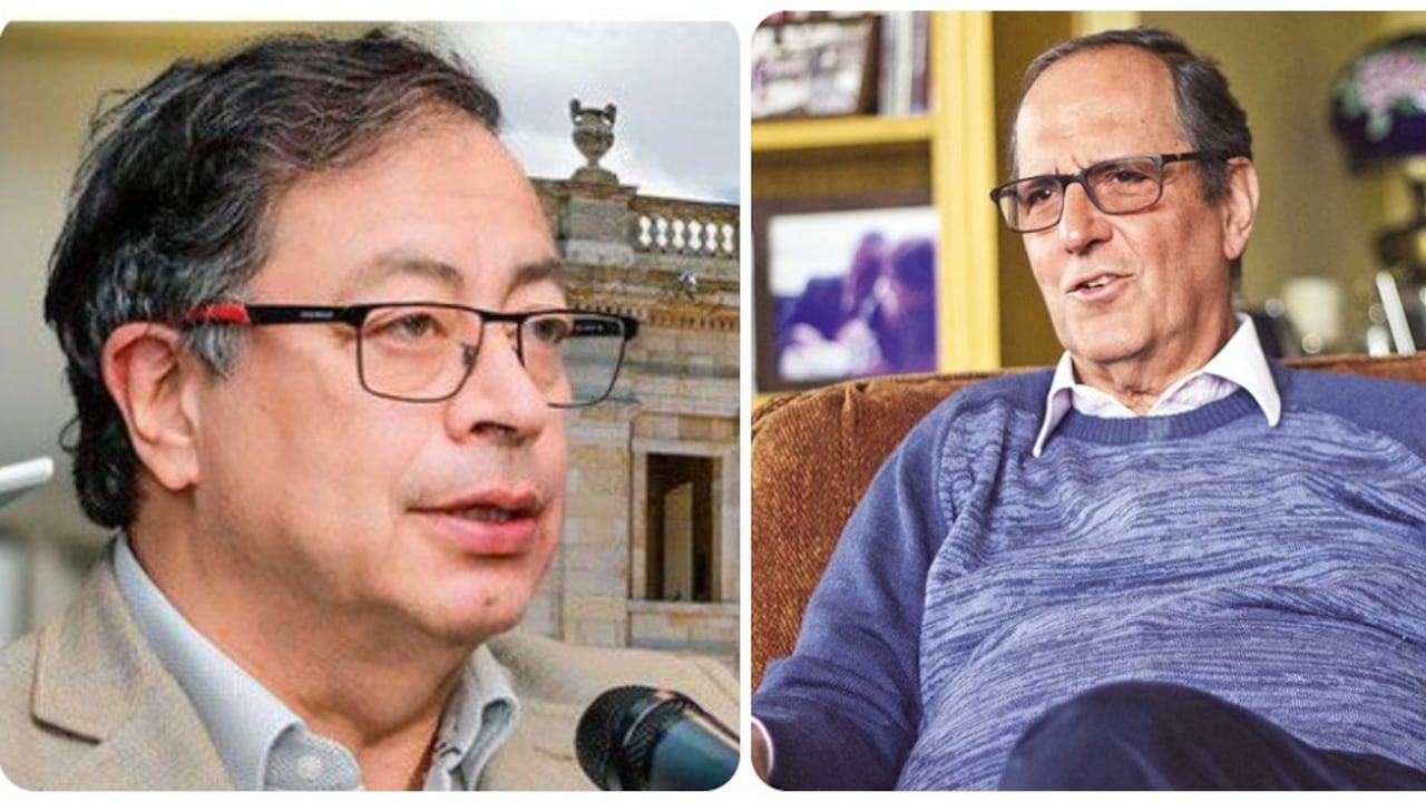 Gustavo Petro y Juan Camilo Restrepo.