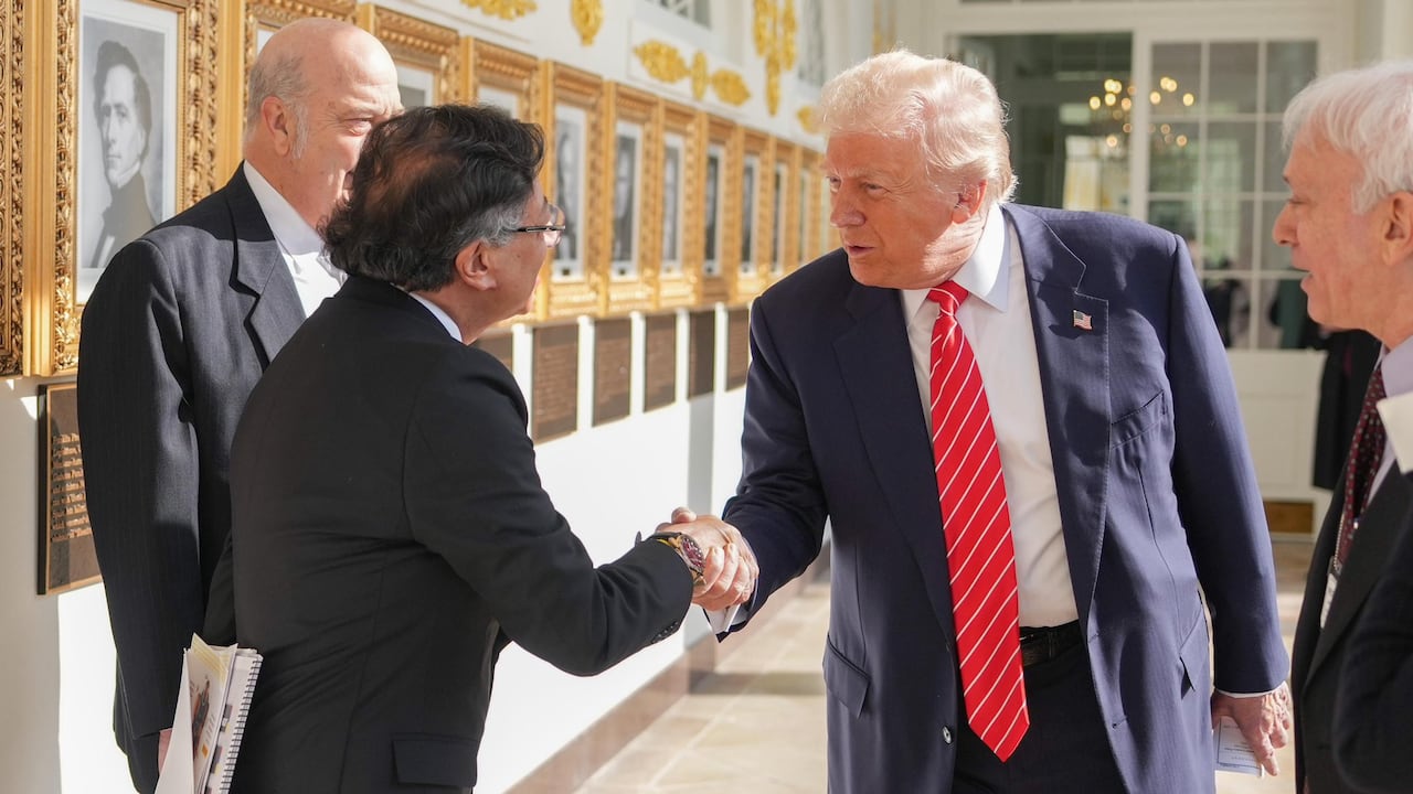 Petro y Trump se encontraron este martes en la Casa Blanca.