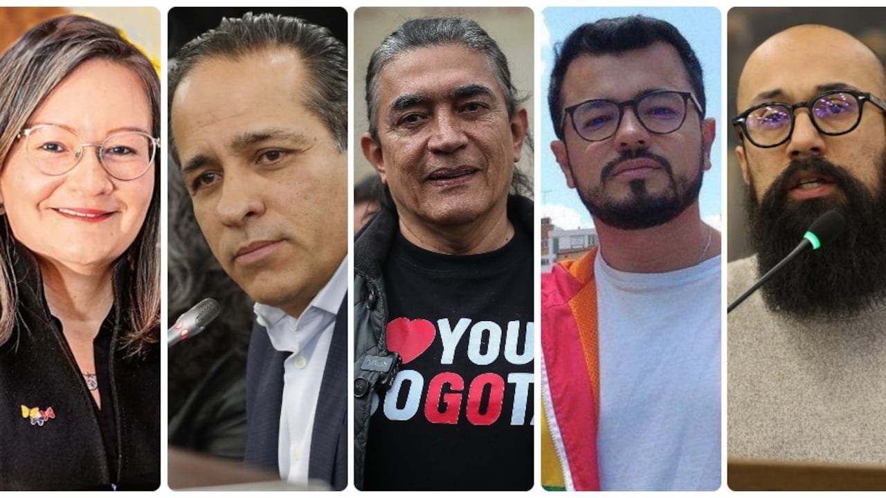 Cielo Rusinque, Alexander López, Gustavo Bolívar, Luis Carlos Leal y Carlos Carrillo.