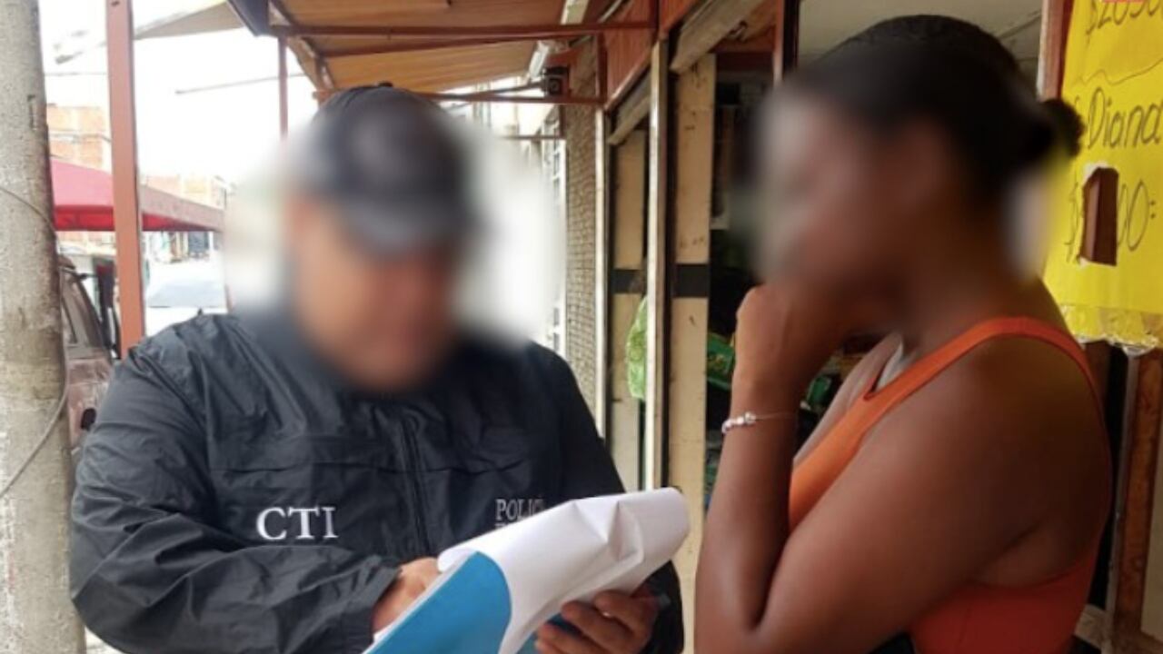 La presunta abusadora sexual capturada en Cali.