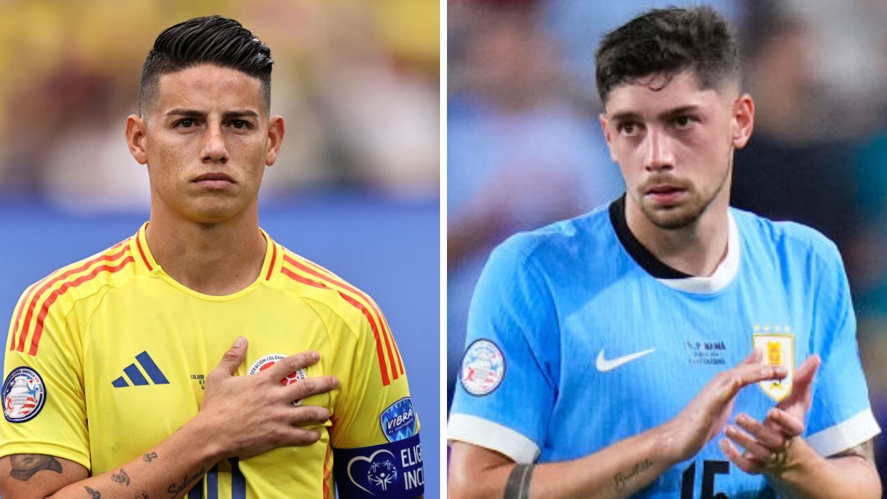 Duelo entre James y Valverde.