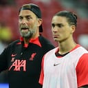 Darwin Núñez arribó en el inicio de la temporada 2022/2023 al Liverpool.