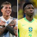 Tabla de posiciones tras la fecha 14 de las Eliminatorias Sudamericanas.