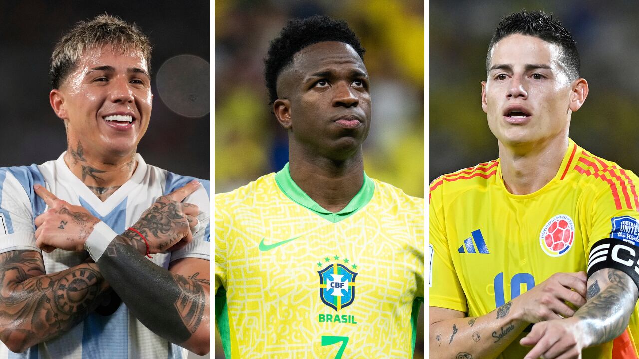 Tabla de posiciones tras la fecha 14 de las eliminatorias sudamericanas.