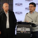 Comisionado de Paz Danilo Rueda y el jefe negociador del Gobierno Otty Patiño