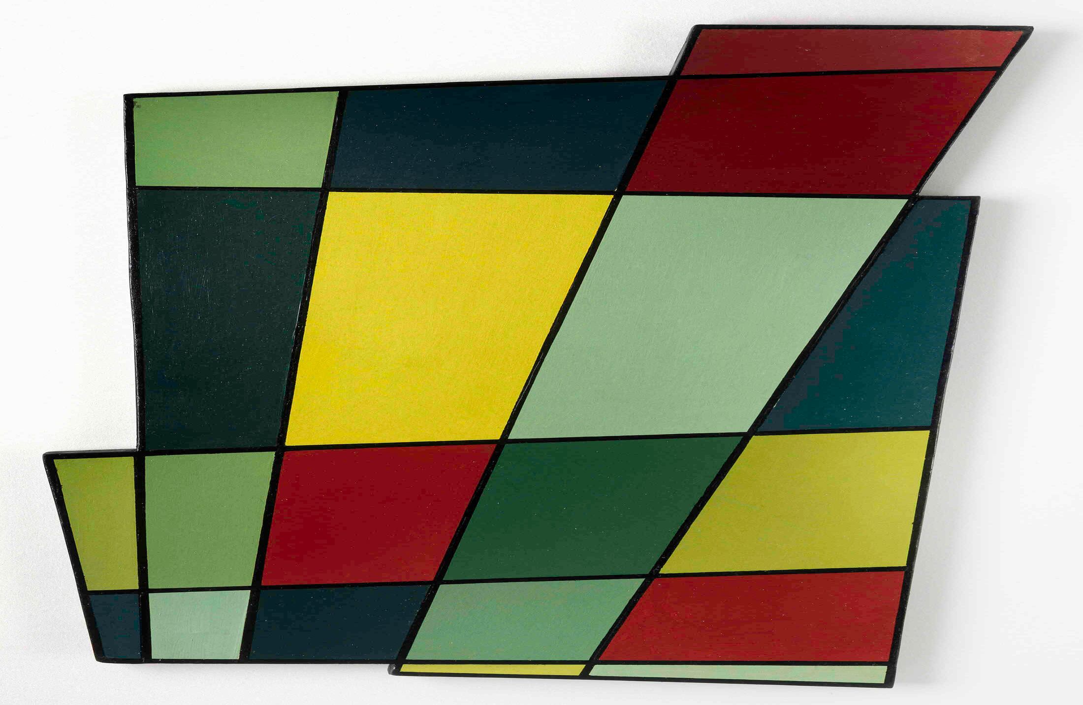 9. Juan Melé, (Argentine, 1923–2012). Irregular Frame no. 2. 1946. Oil on composition board.