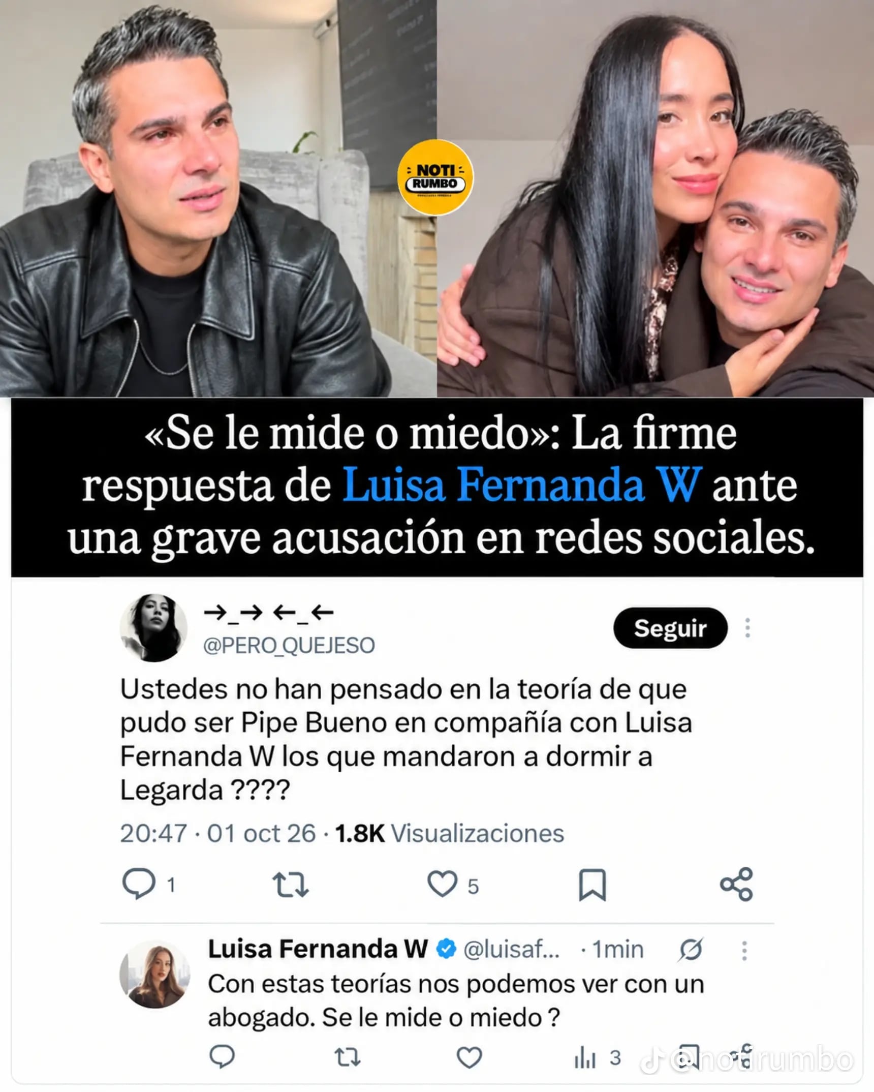 Así respondió Luisa Fernanda W a fuerte comentario que recibió en redes sociales.