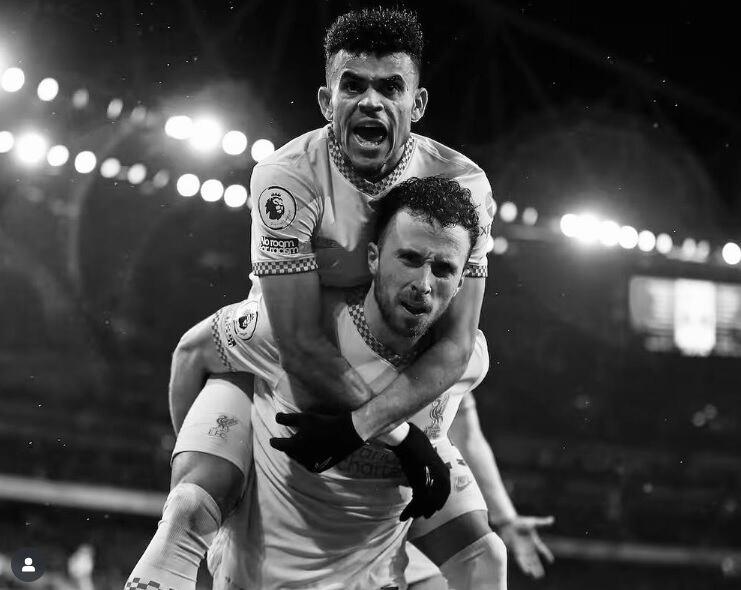 Luis Díaz era compañero de Diogo Jota en el Liverpool.