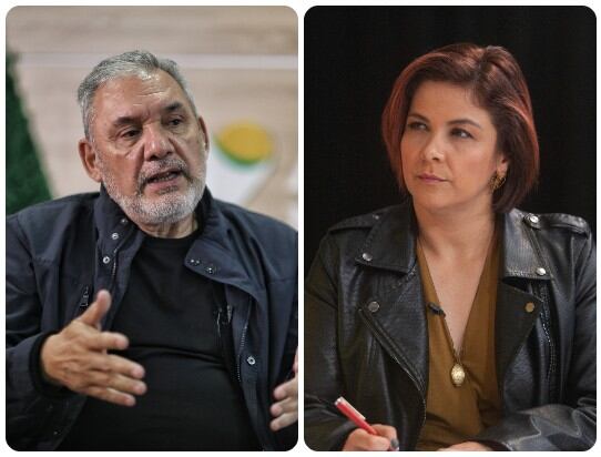 El exdirector de la ANT, Gerardo Vega, y la ministra de Agricultura, Jhenifer Mojica.