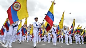 Celebración del 20 de julio por el Día de la Independencia.