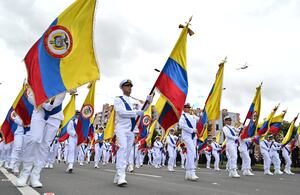Celebración del 20 de julio por el Día de la Independencia.