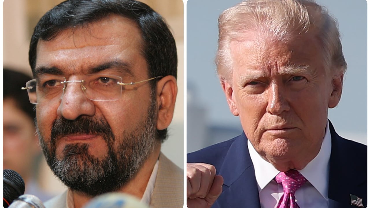 Mohsén Rezaí y Donald Trump