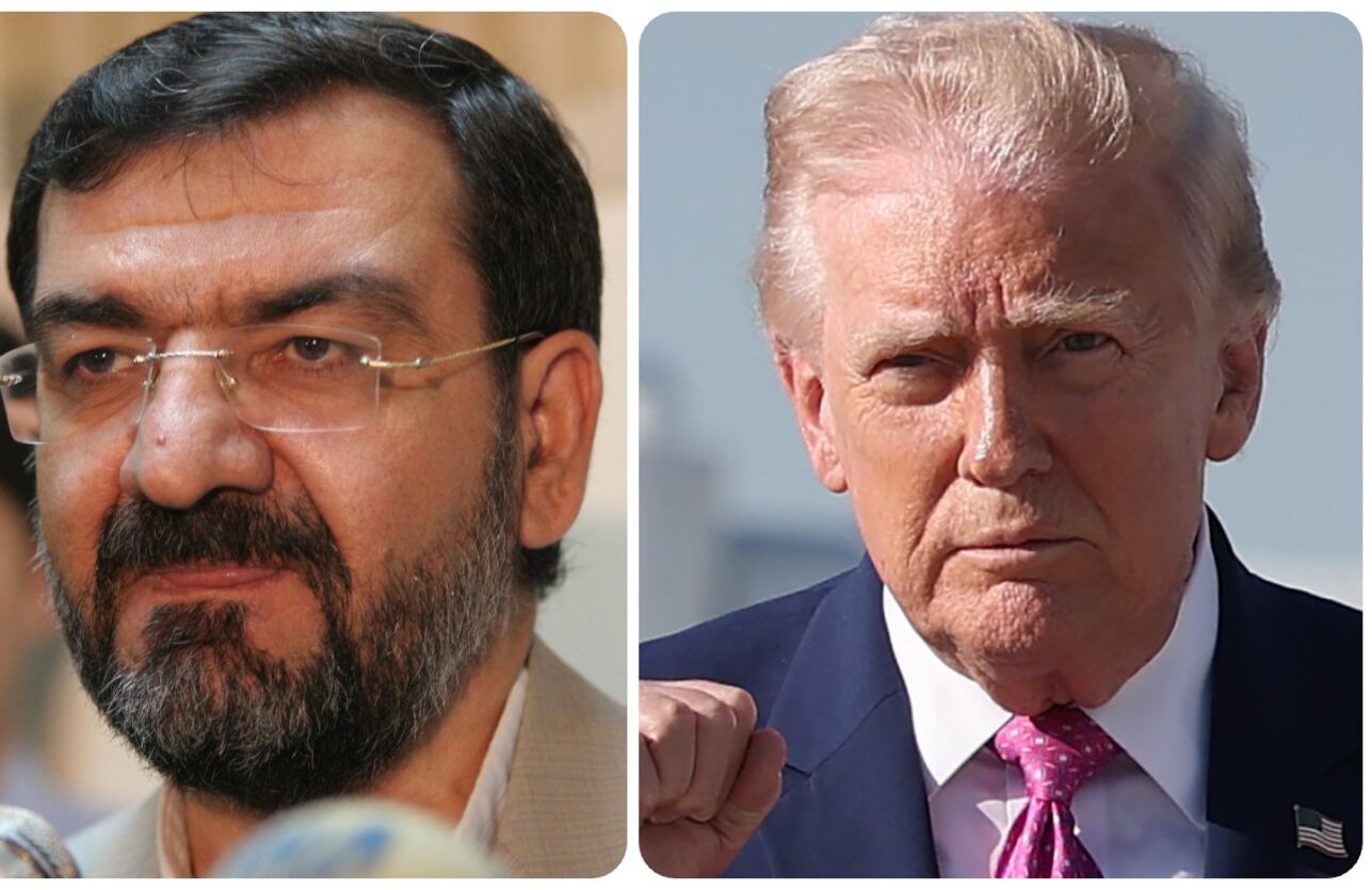 Mohsén Rezaí y Donald Trump