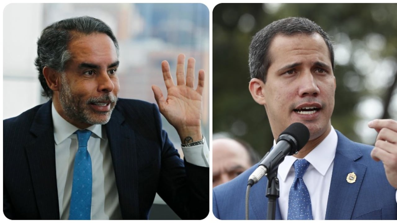 Armando Benedetti y Juan Guaidó.