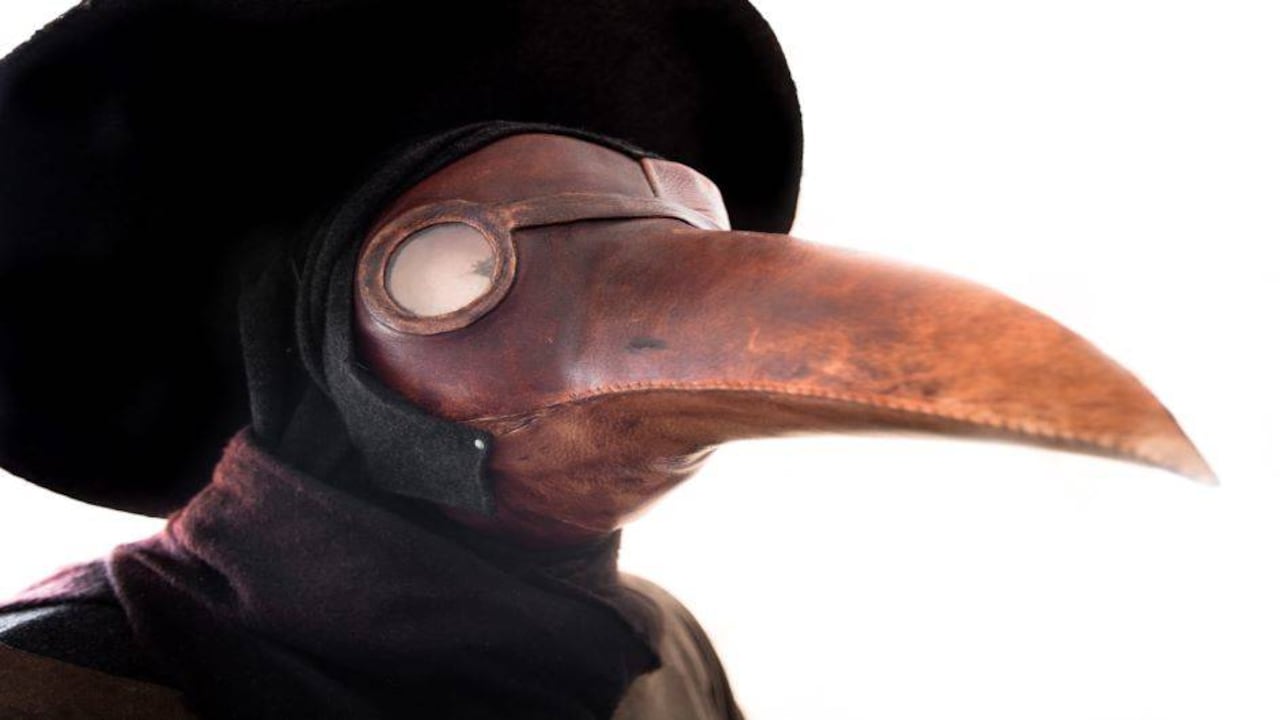 Máscara para la peste negra. Foto: Getty Images