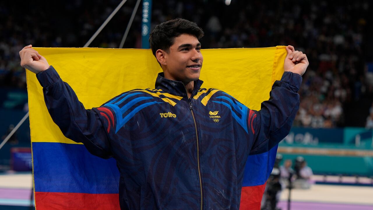 El medallista colombiano Ángel Barajas.