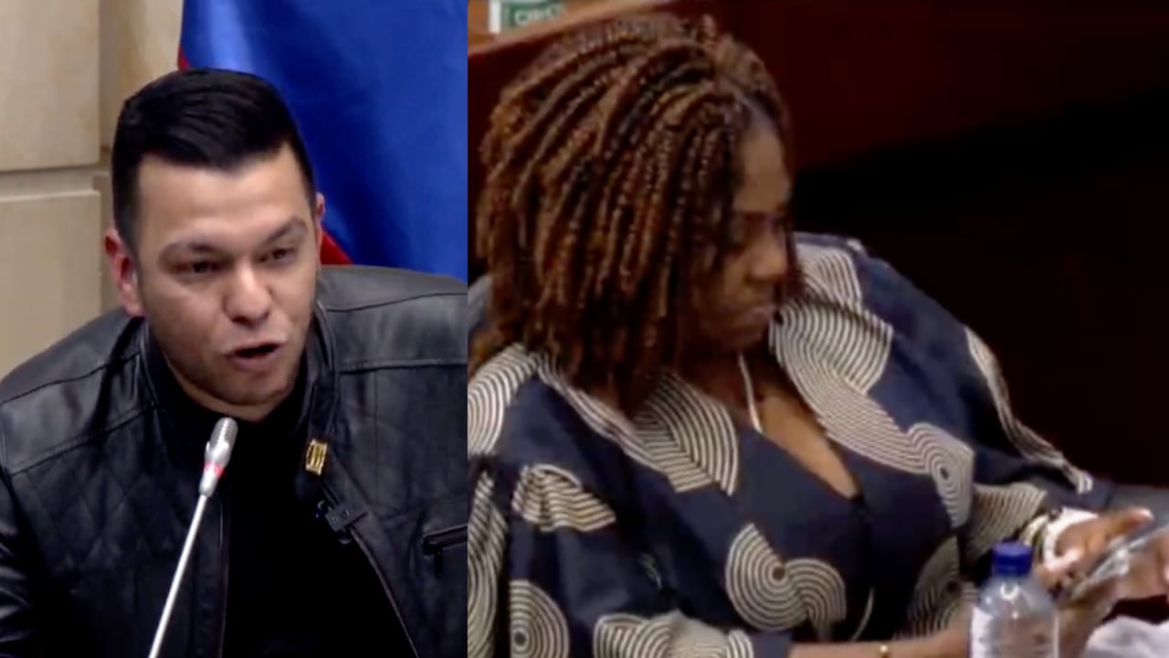 Jota Pe Hernández y Francia Márquez en el debate de control político.