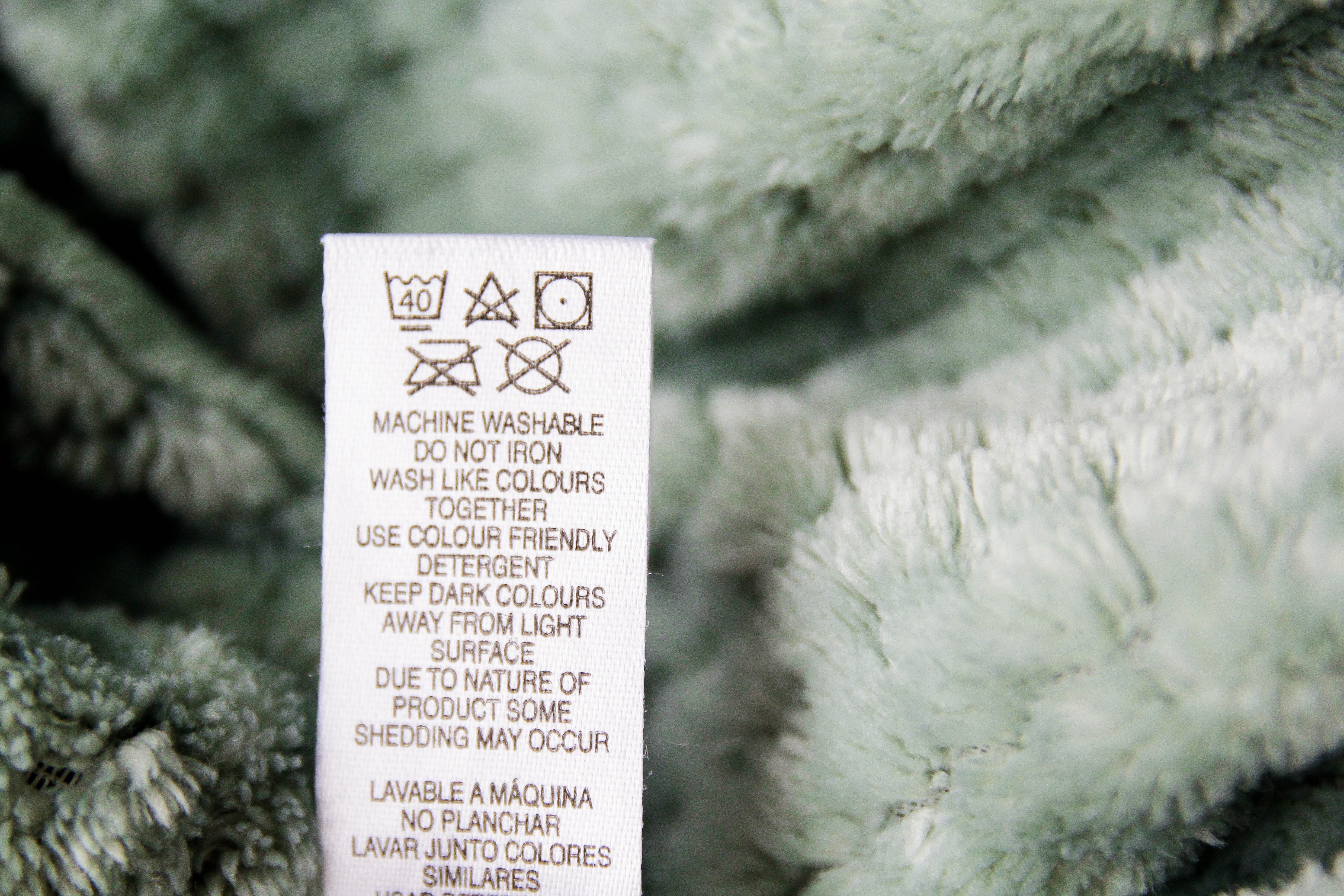 Etiqueta de lavado