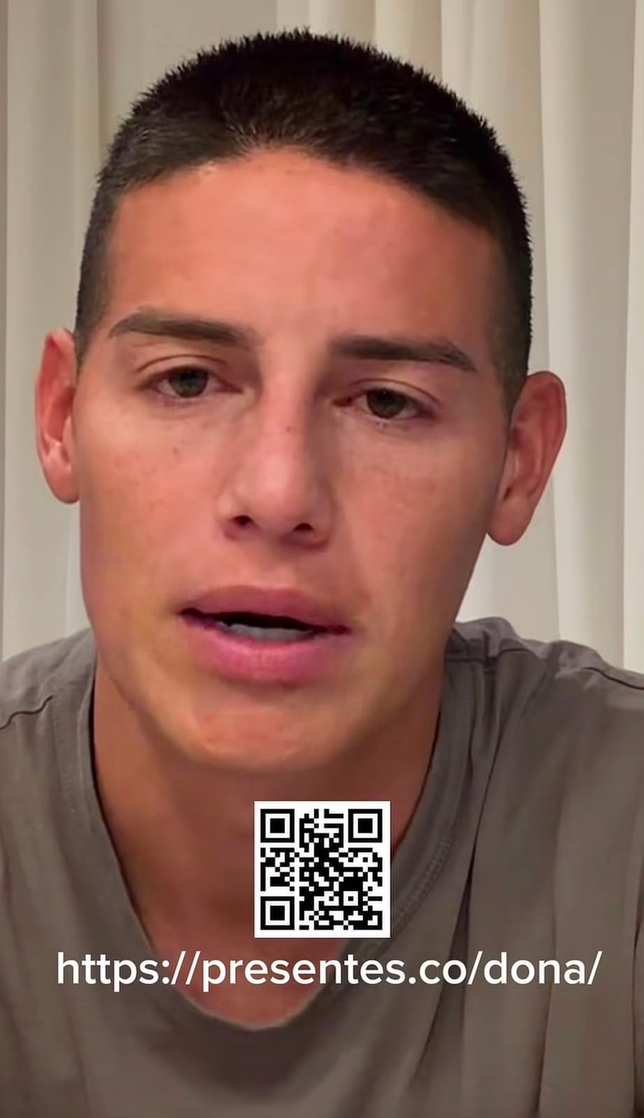 QR habilitado por la Fundación Colombia Somo Todos, de James Rodríguez, para donaciones.