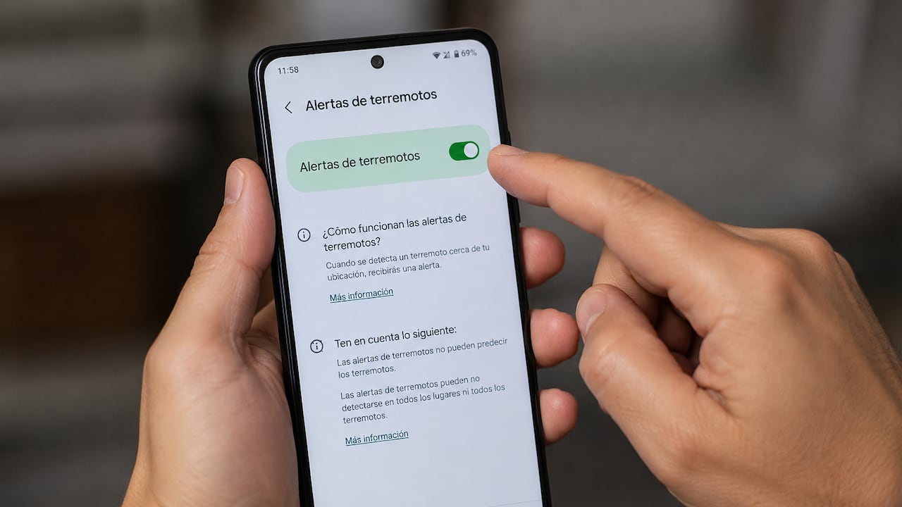 Las alertas sísmicas de Google pueden activarse en celulares Android desde el menú de seguridad y emergencia del dispositivo.