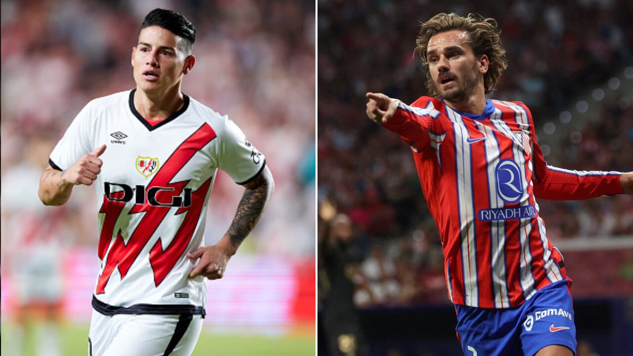 James Rodríguez se enfrenta al Atlético de Madrid en Vallecas