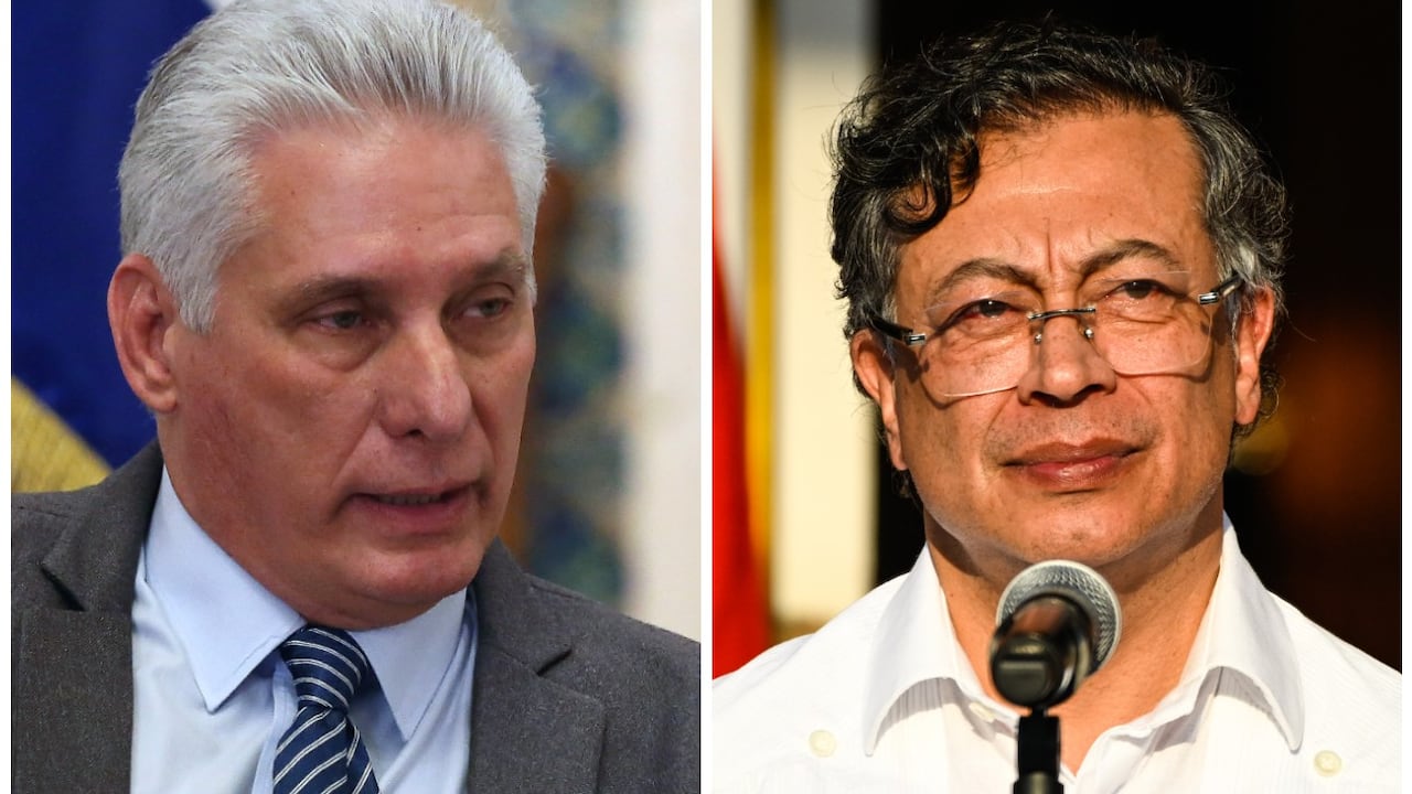 Miguel Díaz-Canel y Gustavo Petro.