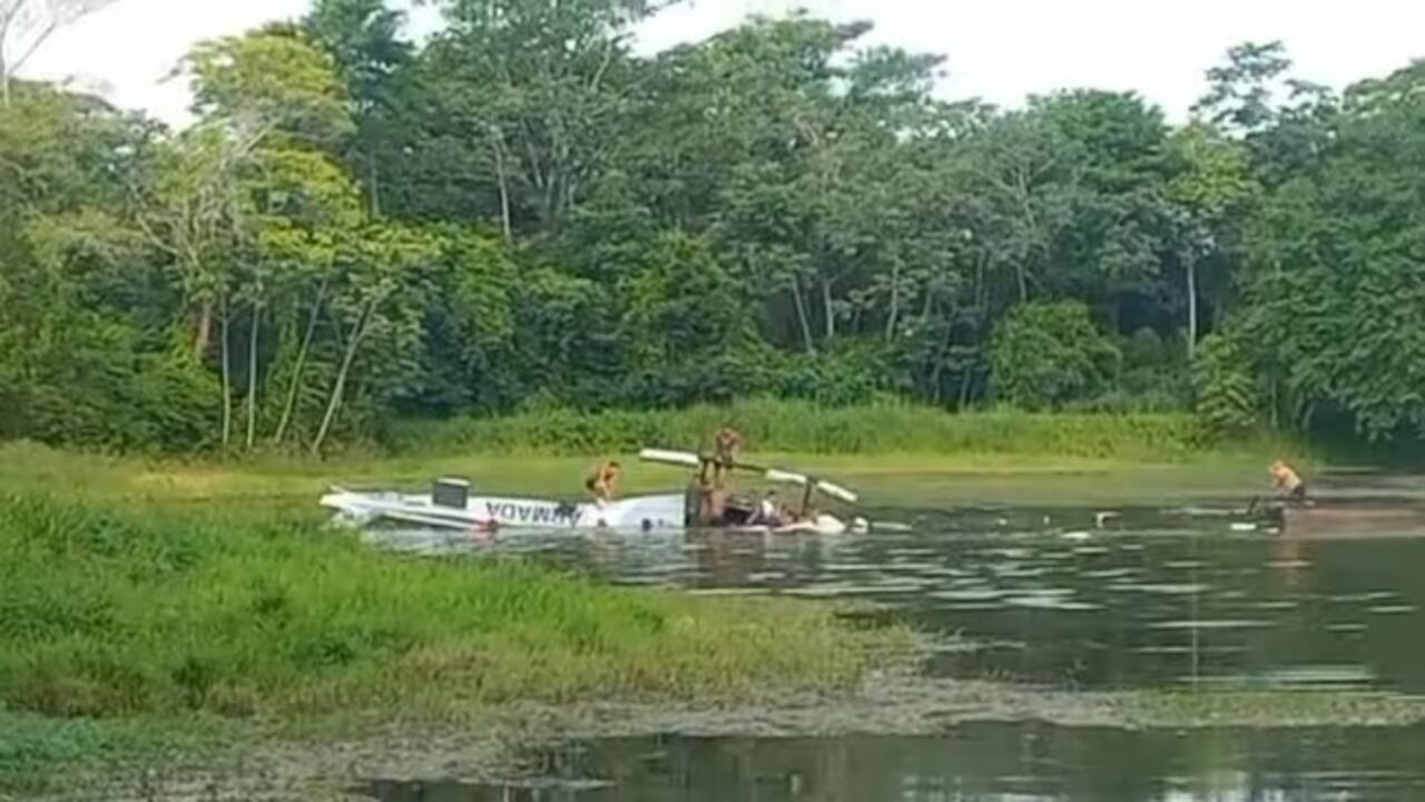 Helicoptero se accidente en Malagana, Bolívar.