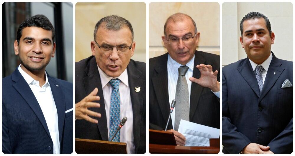 David Racero, Roy Barreras, Humberto de la Calle y Alejandro Carlos Chacón.