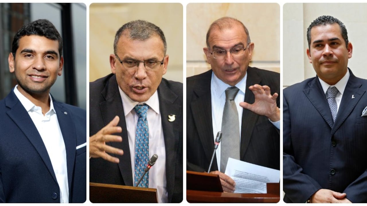 David Racero, Roy Barreras, Humberto de la Calle y Alejandro Carlos Chacón.